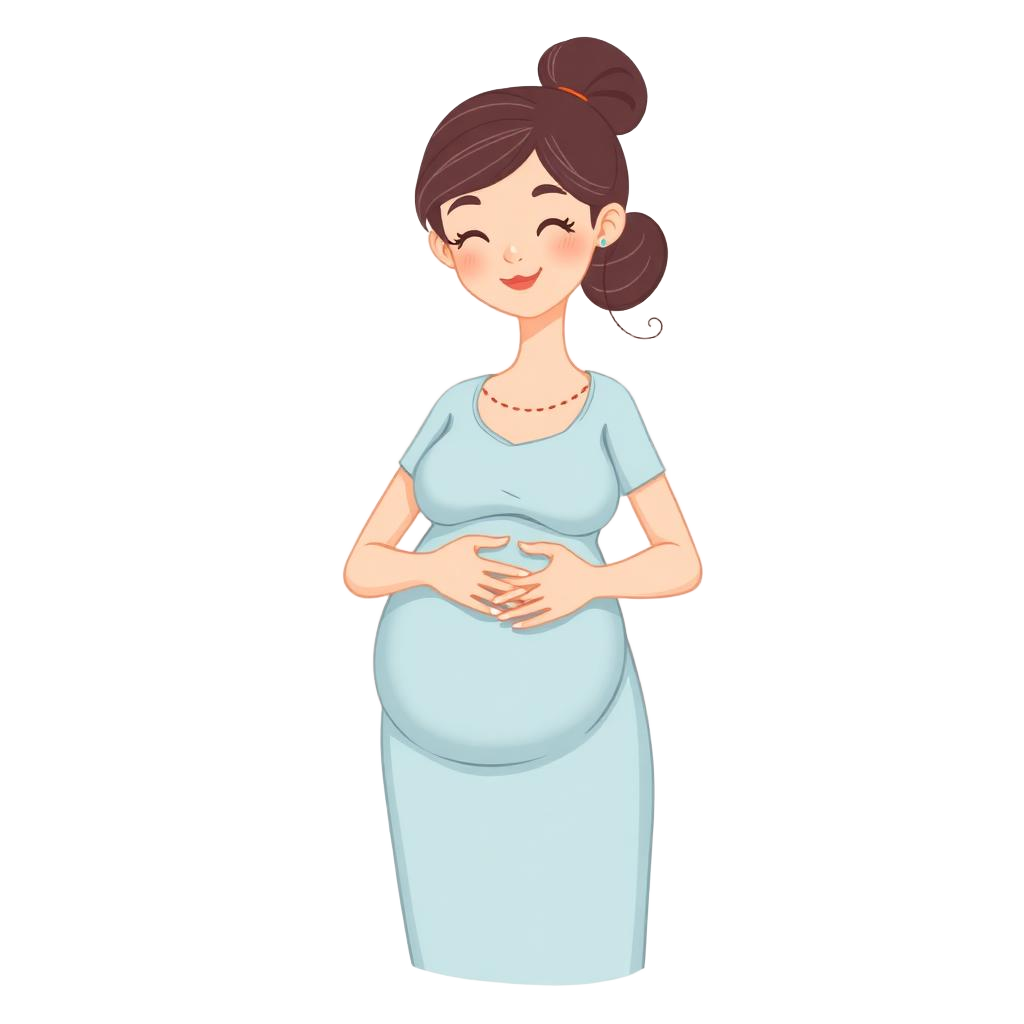 Mamãe grávida ilustração